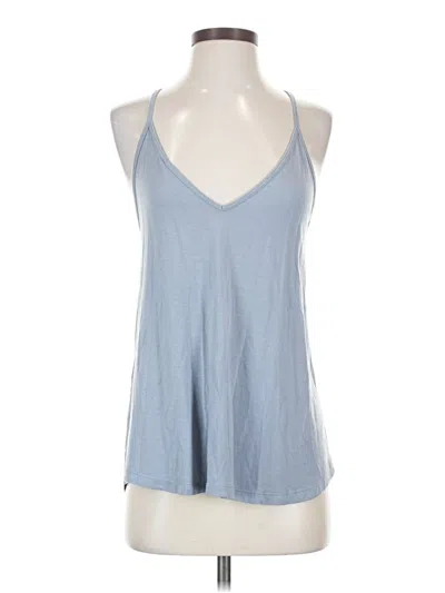 Pre-owned Athleta Tank Top Blue Halter Neckline Tops