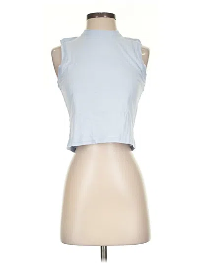 Pre-owned Athleta Tank Top Blue Halter Neckline Tops
