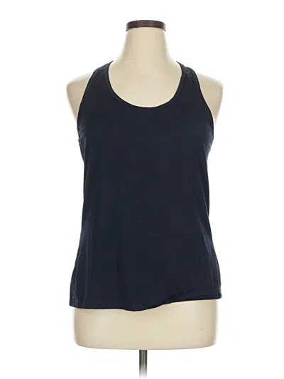 Pre-owned Athleta Tank Top Blue Halter Neckline Tops