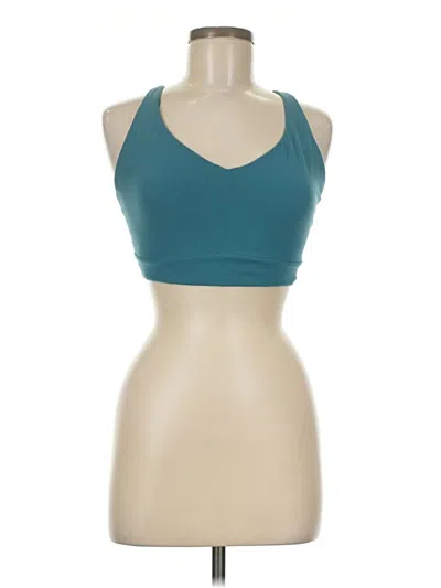 Pre-owned Athleta Tank Top Blue Halter Neckline Tops