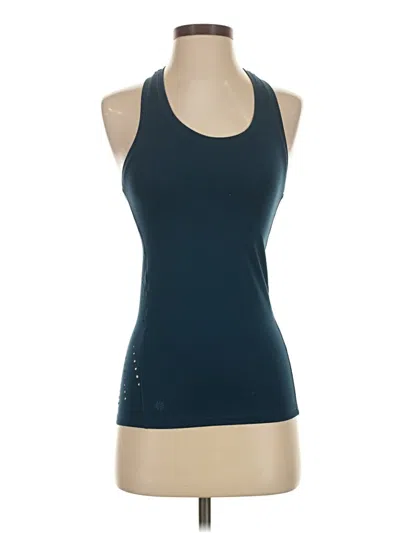 Pre-owned Athleta Tank Top Blue Halter Neckline Tops
