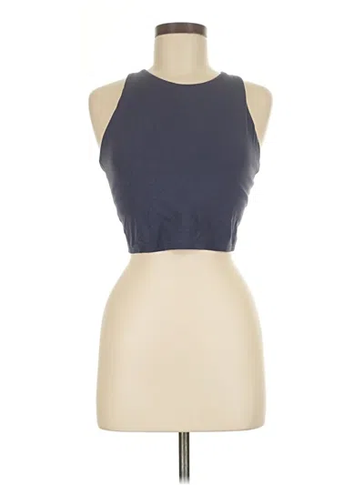 Pre-owned Athleta Tank Top Blue Halter Neckline Tops