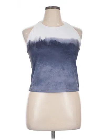 Pre-owned Athleta Tank Top Blue Halter Neckline Tops