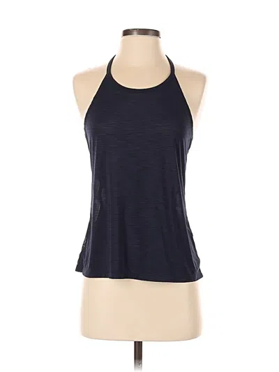 Pre-owned Athleta Tank Top Blue Halter Neckline Tops