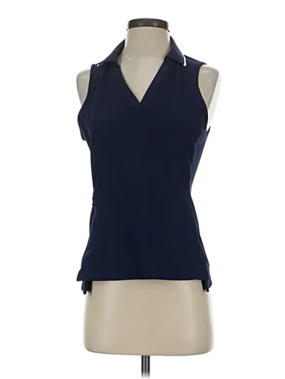 Pre-owned Athleta Tank Top Blue Halter Neckline Tops