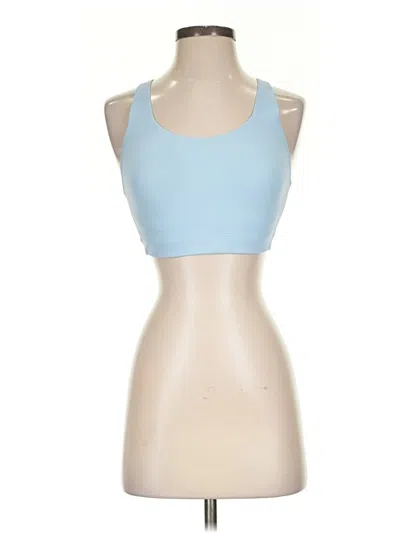 Pre-owned Athleta Tank Top Blue Halter Neckline Tops