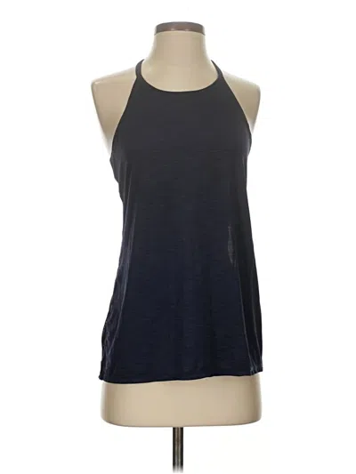 Pre-owned Athleta Tank Top Blue Halter Neckline Tops