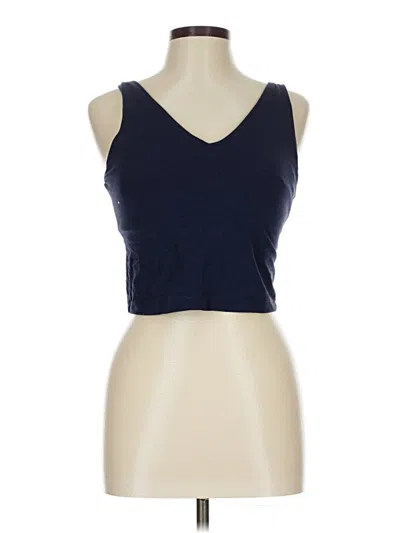 Pre-owned Athleta Tank Top Blue Halter Neckline Tops