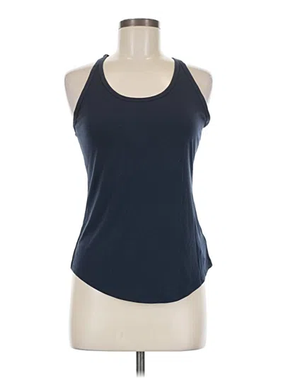 Pre-owned Athleta Tank Top Blue Halter Neckline Tops
