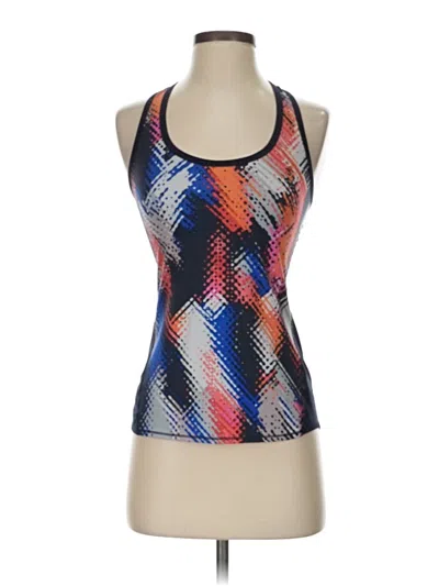 Pre-owned Athleta Tank Top Blue Halter Neckline Tops