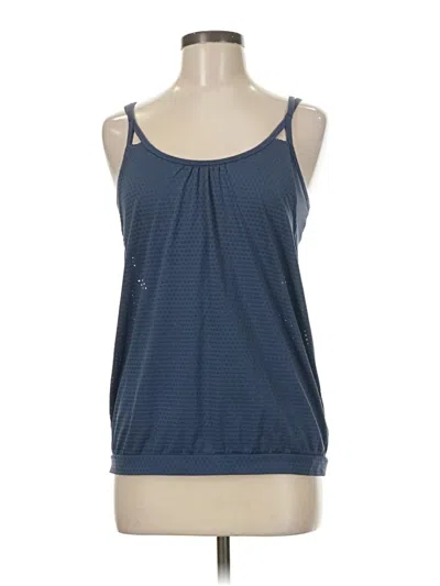 Pre-owned Athleta Tank Top Blue Halter Neckline Tops