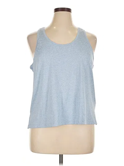 Pre-owned Athleta Tank Top Blue Halter Neckline Tops