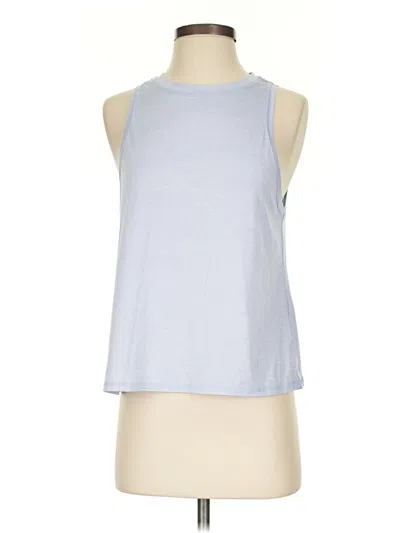 Pre-owned Athleta Tank Top Blue Halter Neckline Tops