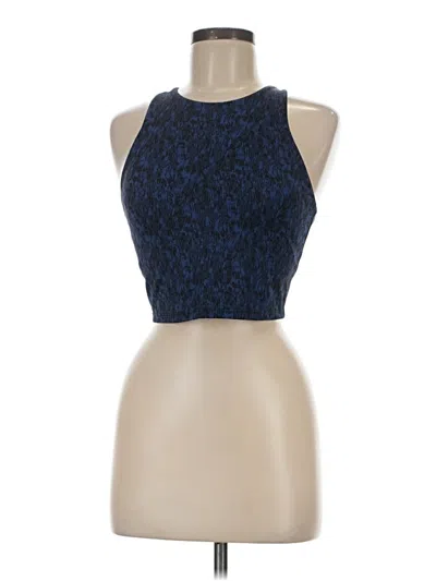 Pre-owned Athleta Tank Top Blue Halter Neckline Tops