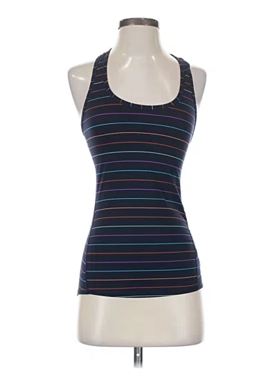 Pre-owned Athleta Tank Top Blue Halter Neckline Tops