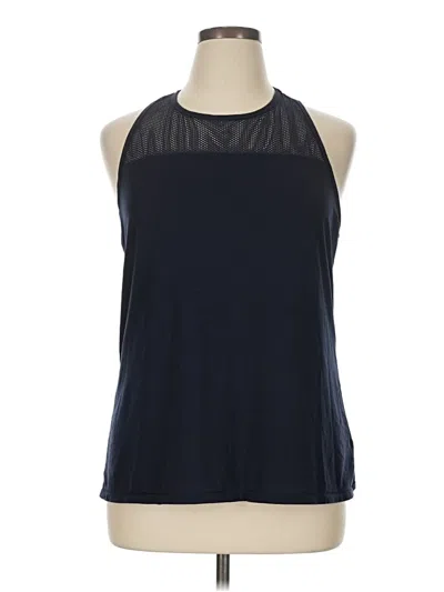 Pre-owned Athleta Tank Top Blue Halter Neckline Tops