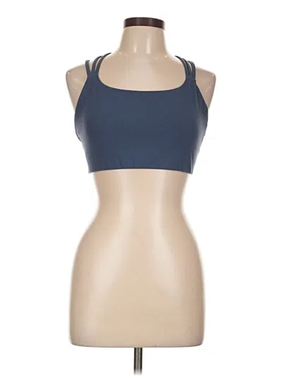 Pre-owned Athleta Tank Top Blue Halter Neckline Tops