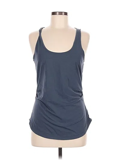 Pre-owned Athleta Tank Top Blue Halter Neckline Tops