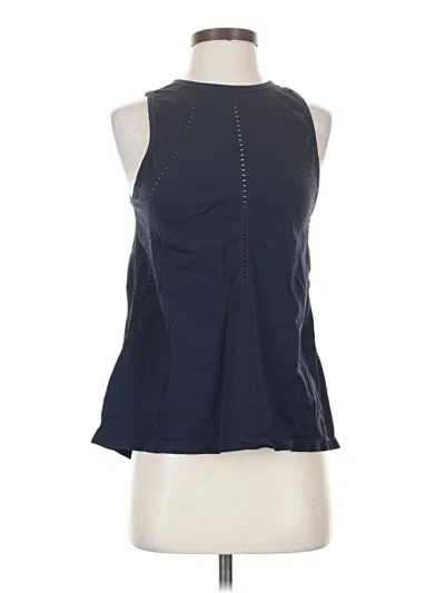Pre-owned Athleta Tank Top Blue Halter Neckline Tops