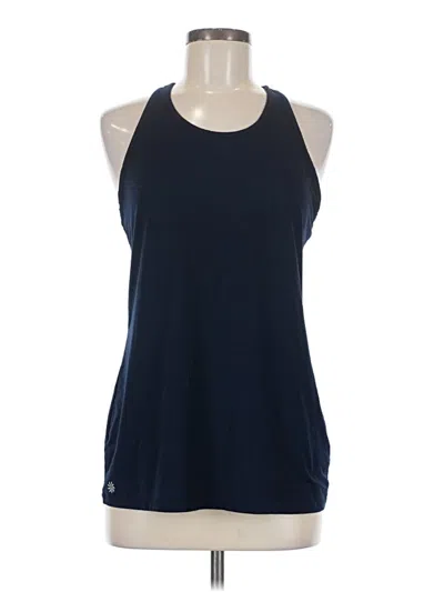 Pre-owned Athleta Tank Top Blue Halter Neckline Tops