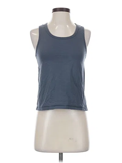 Pre-owned Athleta Tank Top Blue Halter Neckline Tops