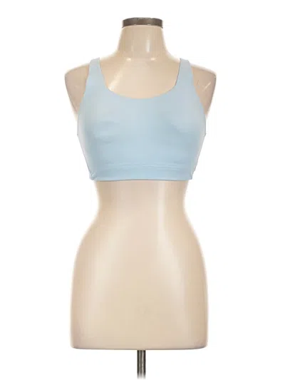 Pre-owned Athleta Tank Top Blue Halter Neckline Tops