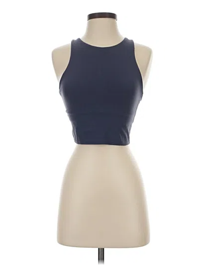 Pre-owned Athleta Tank Top Blue Halter Neckline Tops