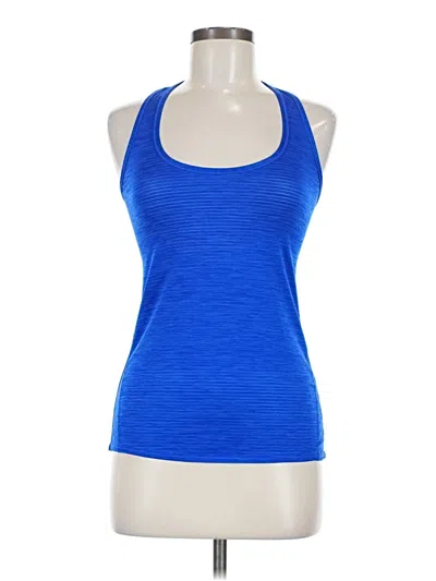 Pre-owned Athleta Tank Top Blue Halter Neckline Tops