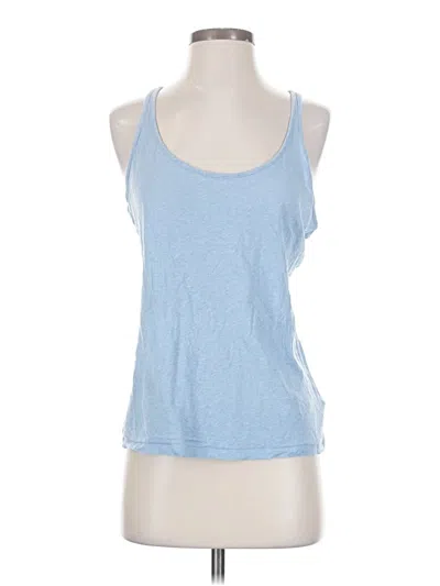 Pre-owned Athleta Tank Top Blue Halter Neckline Tops