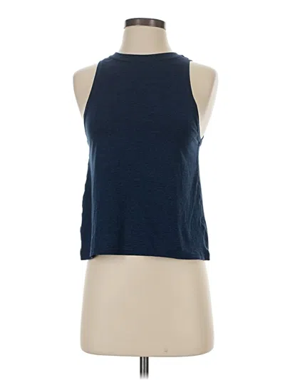 Pre-owned Athleta Tank Top Blue Halter Neckline Tops