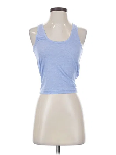 Pre-owned Athleta Tank Top Blue Halter Neckline Tops