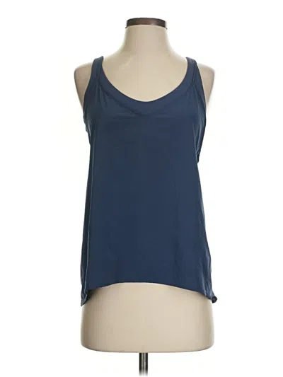 Pre-owned Athleta Tank Top Blue Halter Neckline Tops