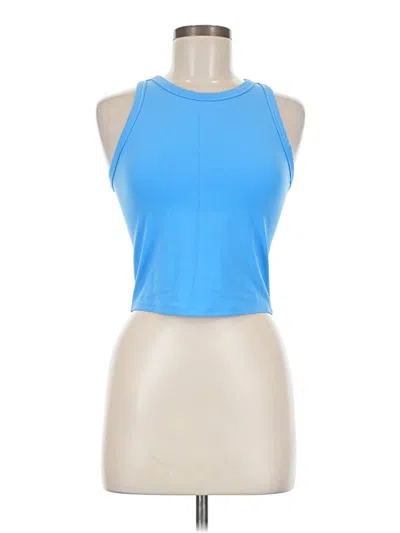 Pre-owned Athleta Tank Top Blue Halter Neckline Tops