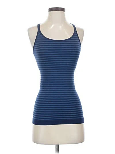Pre-owned Athleta Tank Top Blue Halter Neckline Tops