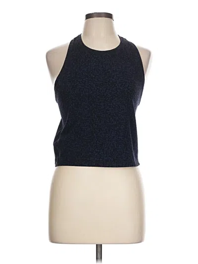 Pre-owned Athleta Tank Top Blue Halter Neckline Tops