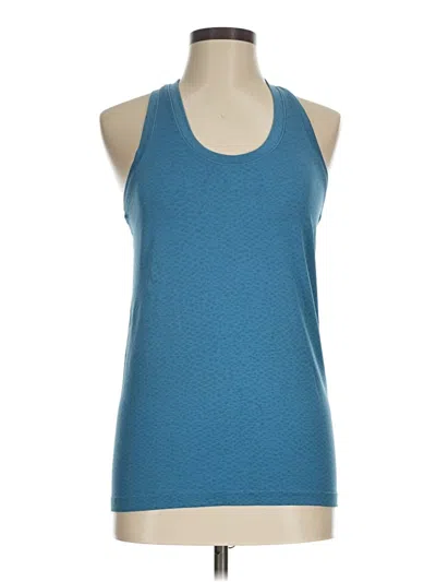 Pre-owned Athleta Tank Top Blue Halter Neckline Tops
