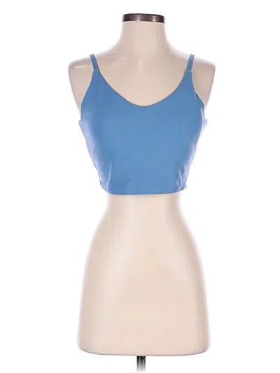 Pre-owned Athleta Tank Top Blue Halter Neckline Tops