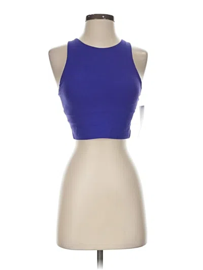 Athleta Tank Top Blue Halter Neckline Tops