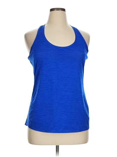 Pre-owned Athleta Tank Top Blue Halter Neckline Tops