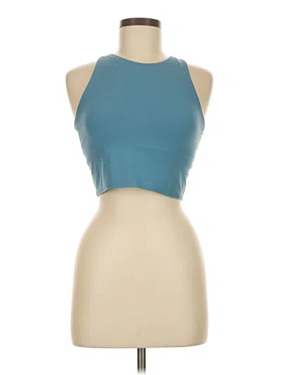 Pre-owned Athleta Tank Top Blue Halter Neckline Tops