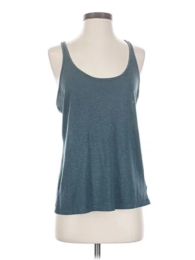 Pre-owned Athleta Tank Top Blue Halter Neckline Tops