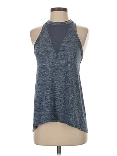 Pre-owned Athleta Tank Top Blue Halter Neckline Tops