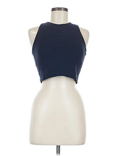 Pre-owned Athleta Tank Top Blue Halter Neckline Tops