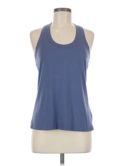 Pre-owned Athleta Tank Top Blue Halter Neckline Tops
