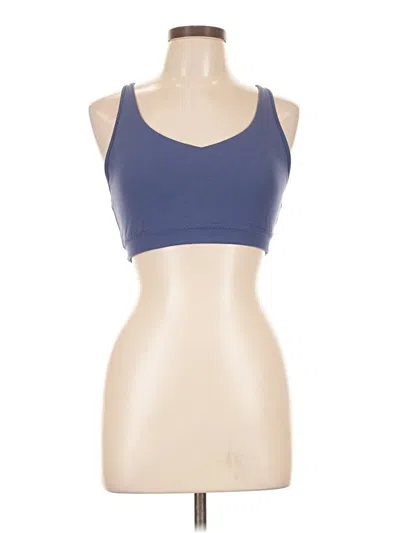 Pre-owned Athleta Tank Top Blue Halter Neckline Tops