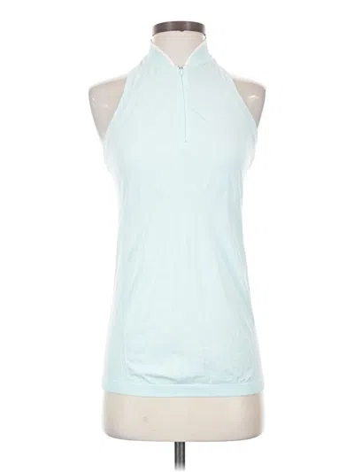 Pre-owned Athleta Tank Top Blue Halter Neckline Tops