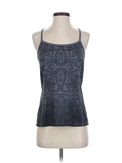 Pre-owned Athleta Tank Top Blue Halter Neckline Tops