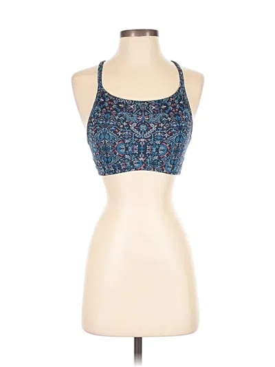 Pre-owned Athleta Tank Top Blue Halter Neckline Tops