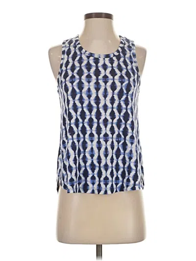 Pre-owned Athleta Tank Top Blue Halter Neckline Tops