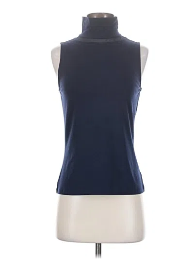 Pre-owned Athleta Tank Top Blue Halter Neckline Tops